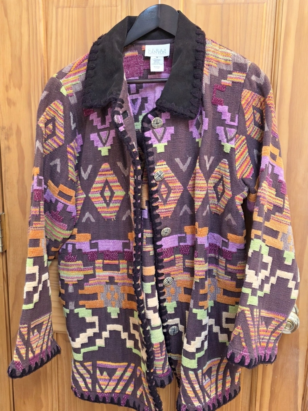 Cedar Canyon Purple Patterned Western Knit Jacket